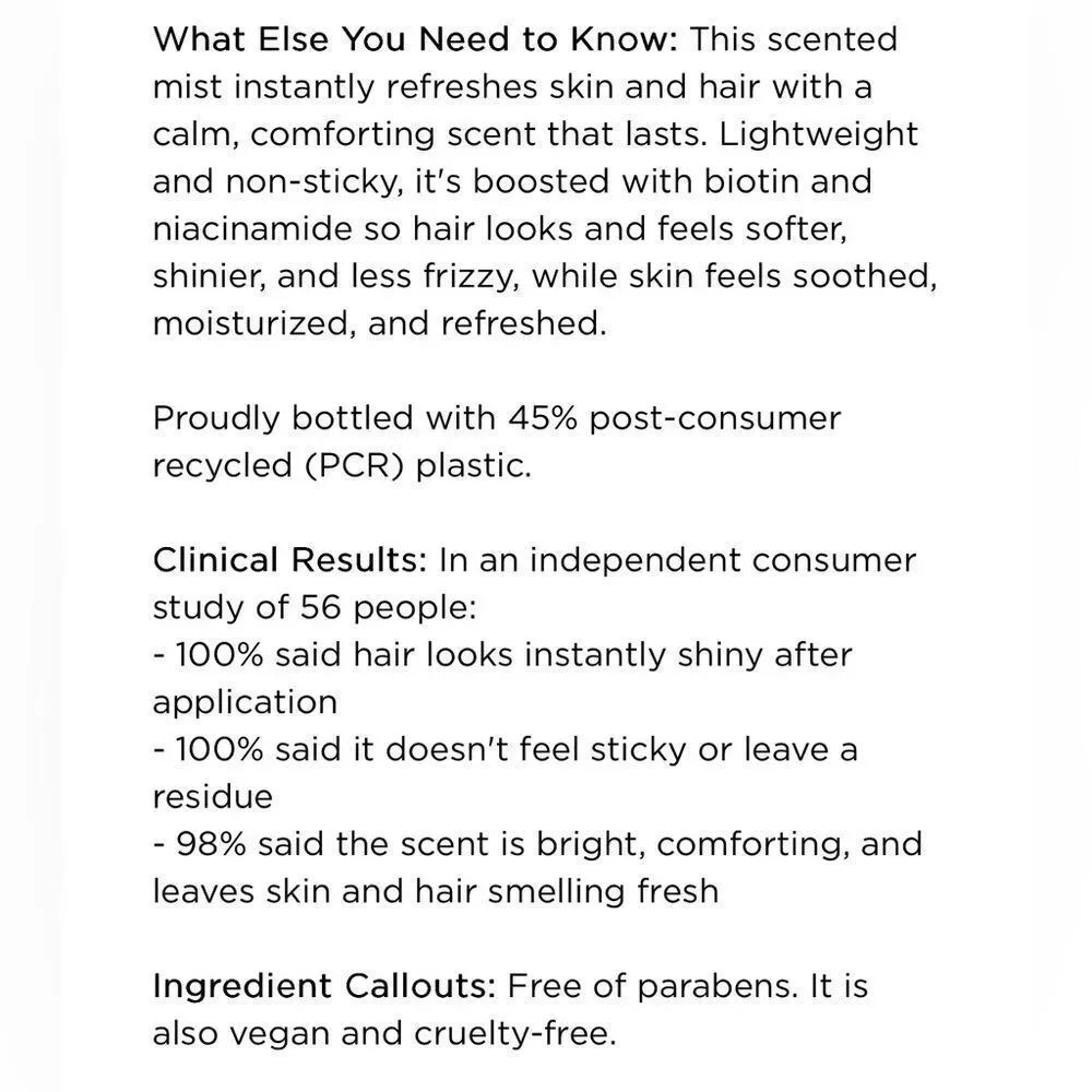 Rare Beauty Body & Hair Mist